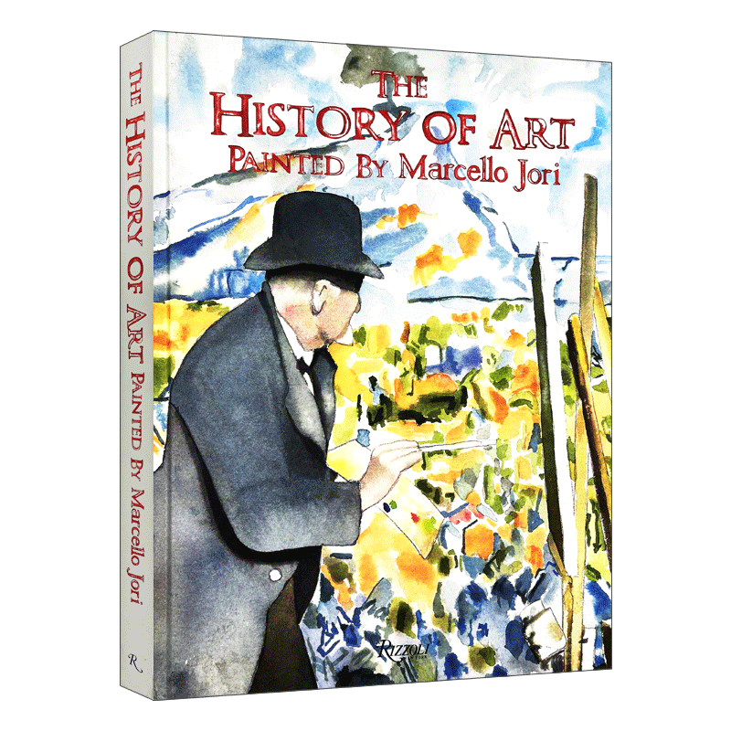 The History of Art 手绘艺术历史 艺术漫画家Marcello Jori 古希腊文艺复兴达芬奇 精装