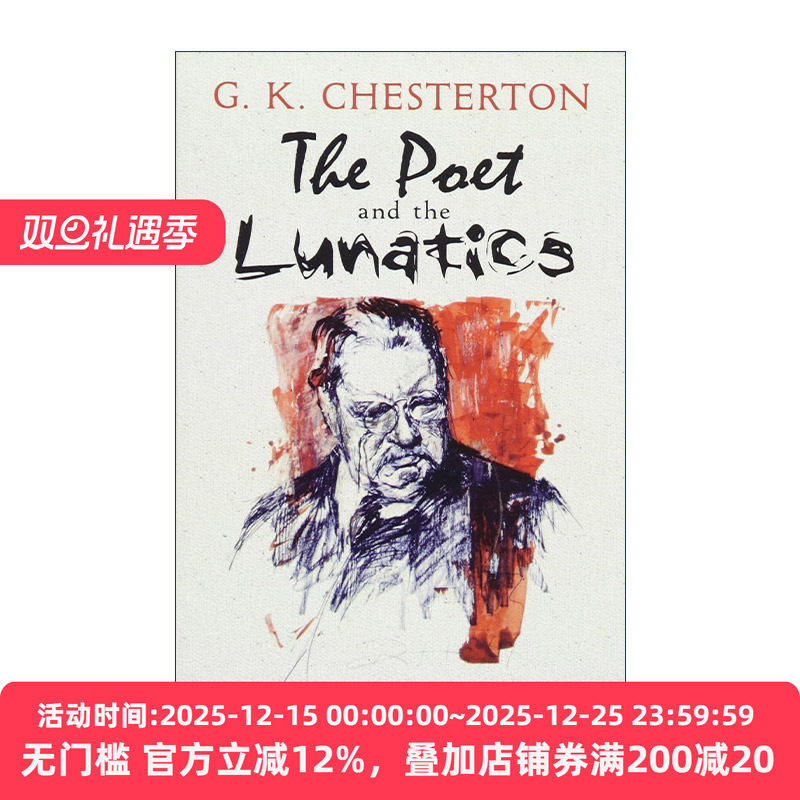 英文原版 The Poet and the Lunatics 诗人与疯子 布朗神父探案集短篇连作集 G. K. Chesterton切斯特顿英文版 进口英语原版书籍