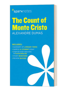 Count of Monte Cristo SparkNotes Literature Guide 文学导读系列 基督山伯爵 英文原版中学教辅 进口英语书籍