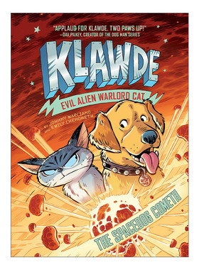 英文原版 Klawde Evil Alien Warlord Cat 03 The Spacedog Cometh 邪恶猫大帝克劳德系列3 儿童章节桥梁书精装英文版 进口书籍