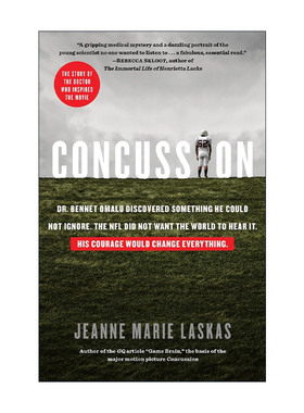 英文原版 Concussion 震荡效应 同名电影原著 脑部运动创伤 橄榄球 Jeanne Marie Laskas 英文版 进口英语原版书籍