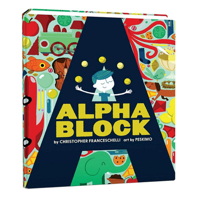 Alphablock益智游戏认知书英文