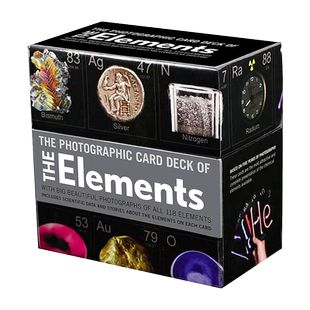 化学元素周期表 元素系列闪卡 礼盒装 The Photographic Card Deck of the Elements 英文原版中学教辅 进口英语卡片书籍