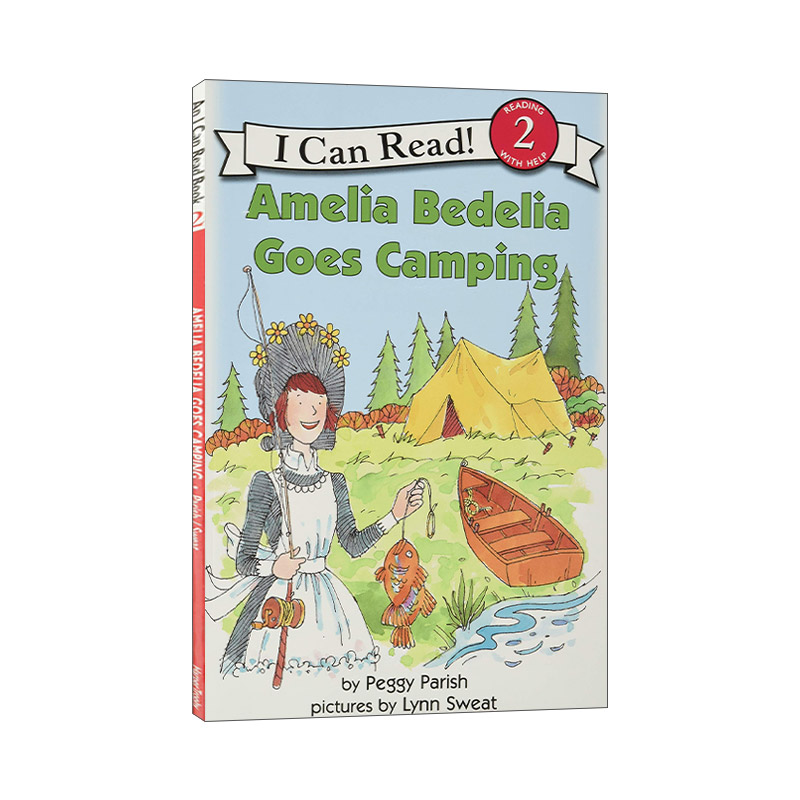 英文原版 Amelia Bedelia Goes Camping 阿米莉亚去露营 糊涂女佣分级阅读 I Can Read Level 2 英文版 进口英语原版书籍