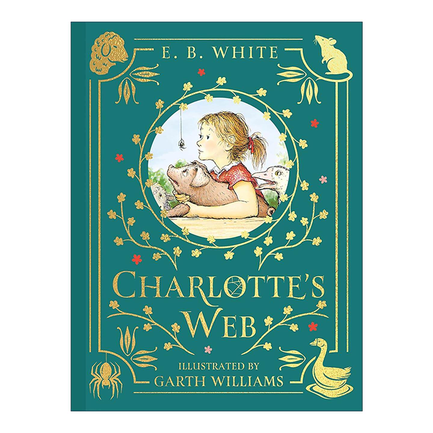 英文原版 Charlotte's Web 夏洛的网 精装全彩插画收藏版 英文版 进口英语原版书籍