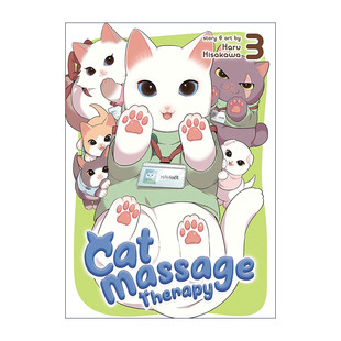 治愈生活漫画 Cat 猫咪按摩会所 英文原版 Haru 进口英语原版 Therapy 英文版 Massage 书籍 Hisakawa 卷三