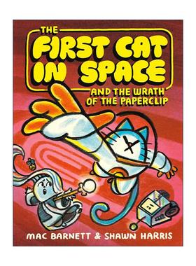 英文原版 The First Cat in Space and the Wrath of the Paperclip 第一只太空猫和回形针之怒 精装全彩漫画进口英语原版书籍