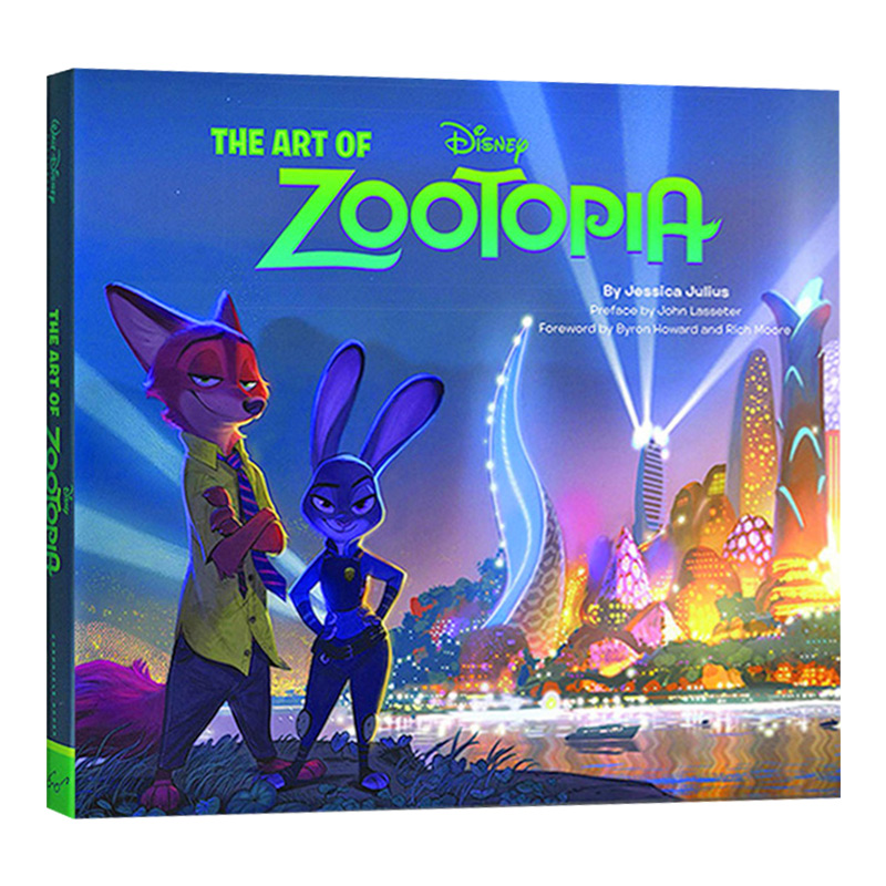 疯狂动物城电影设定集 Art of Zootopia 精装收藏版 英文原版迪士尼动画书 儿童油画纪念集 电影艺术画册 Disney 英文版英语书籍