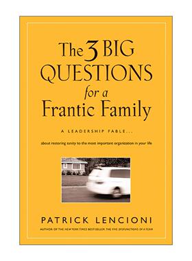 英文原版 The Three Big Questions for a Frantic Family 职业家庭的三大问题 精装 派特里克兰西尼奥 英文版 进口英语原版书籍