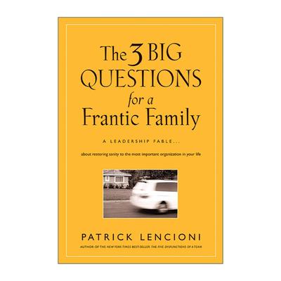英文原版 The Three Big Questions for a Frantic Family 职业家庭的三大问题 精装 派特里克兰西尼奥 英文版 进口英语原版书籍
