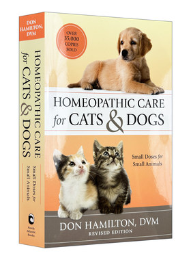 英文原版 Homeopathic Care for Cats and Dogs Revised Edition 猫狗护理顺势疗法 修订版 小动物的小剂量 英文版 进口英语书籍