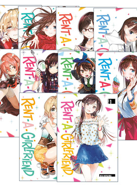 英文原版 Rent-A-Girlfriend 租借女友系列10册 出租女友 同名动漫漫画 宫岛礼吏 讲谈社 英文版 进口英语原版书籍