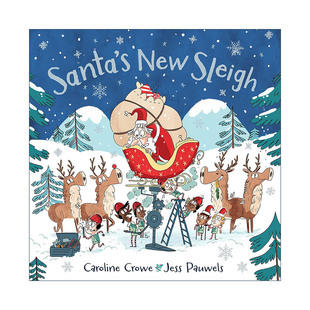 英文原版 Santa's New Sleigh 诞老人的新雪橇 Caroline Crowe儿童绘本 英文版 进口英语原版书籍
