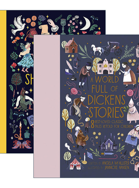 英文原版 A Stage/World Full of Shakespeare/Dickens Stories 经典文学故事2册 Angela McAllister 儿童文学 英文版 进口原版书