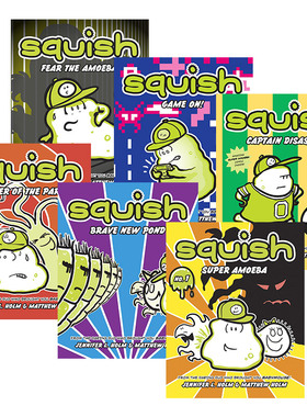 变形虫6册 Squish  纽约时报畅销书 英文原版儿童漫画桥梁章节书 英语课外阅读 进口书籍
