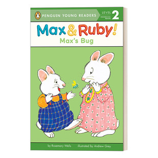 麦斯 Max 英文原版 小虫子 进口英语原版 Bug 英文版 书籍 Level 企鹅青少分级阅读2级 小兔麦斯和露比系列