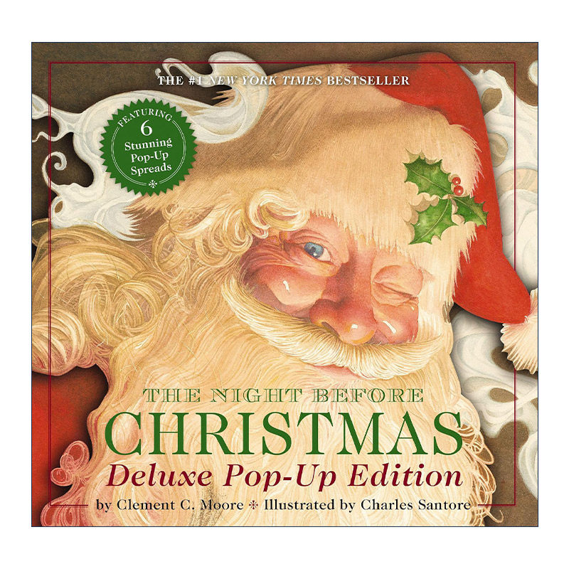 英文原版 The Night Before Christmas 平安夜 圣诞前夜 精装立体书 英文版 进口英语原版书籍