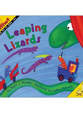 英文原版 Mathstart Level 1 Leaping Lizards 数学启蒙绘本1级 英文版 进口英语原版书籍