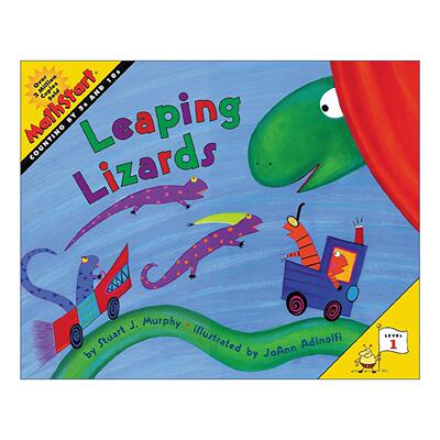 英文原版 Mathstart Level 1 Leaping Lizards 数学启蒙绘本1级 英文版 进口英语原版书籍