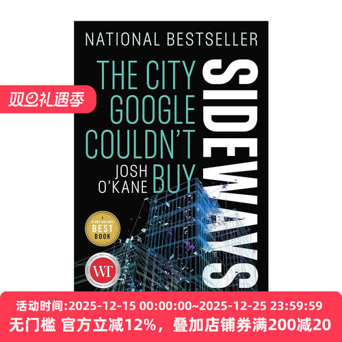 英文原版 Sideways 横向 谷歌买不到的城市 美国国家商业图书奖长名单 Josh O'Kane 英文版 进口英语原版书籍