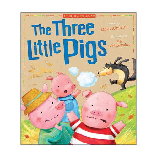 英文原版 Three Little Pigs My First Fairy Tales 三只小猪 儿童经典童话故事绘本 Tiger Tales 英文版 进口英语原版书籍