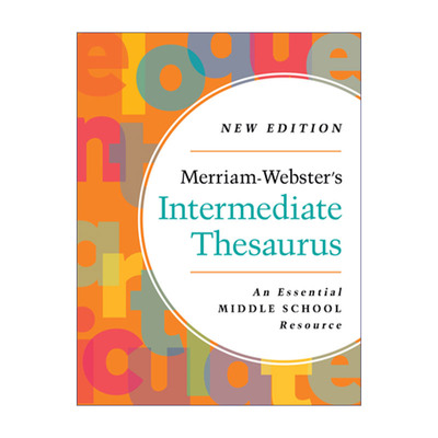 英文原版 Merriam-Webster's Intermediate Thesaurus laminated 2023 韦氏中级同义词词典 2023年新版 英文版 进口英语原版书籍