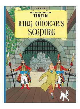 英文原版 The Adventures of Tintin King Ottokar's Sceptre 丁丁历险记之奥托卡王的权杖 儿童精装漫画 英文版 进口英语原版书籍
