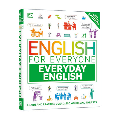 英文原版 English for Everyone Everyday English DK人人学英语 每日英语 1500+日常单词与短语 英文版 进口英语原版书籍