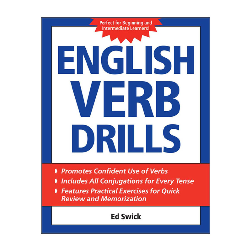 英文原版 English Verb Drills 英语动词训练 英文版 进口英语原版书籍