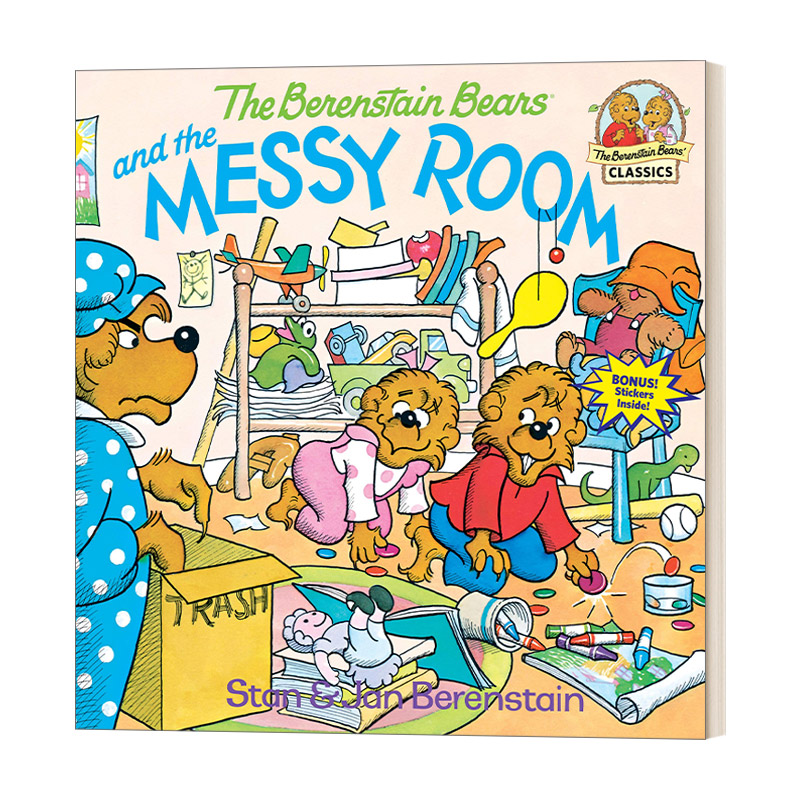 英文原版绘本 The Berenstain Bears and the Messy Room 贝贝熊和他乱糟糟的房间 儿童英语启蒙认知亲子绘本 英文版 进口英语书籍