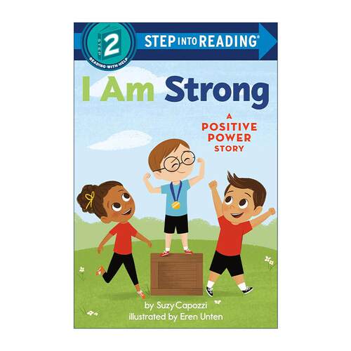 英文原版 Step into Reading 2 I Am Strong A Positive Power Story 我很强壮 正能量小故事 兰登经典分级读物 进口英语原版书籍