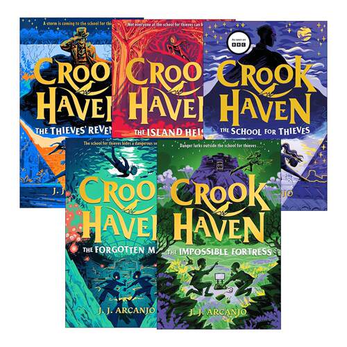 英文原版 Crookhaven 盗贼学校系列5册 不可能的堡垒 盗贼的复仇 儿童动作冒险小说 英文版 进口英语原版书籍