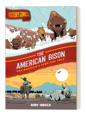英文原版 History Comics The American Bison The Buffalo's Survival Tale 历史漫画 美国野牛 水牛的生存故事 英文版 进口书籍