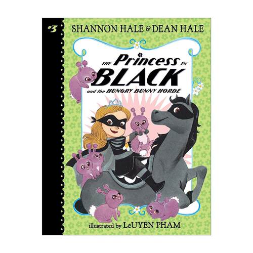 英文原版 The Princess in Black and the Hungry Bunny Horde 黑衣公主系列3 饥饿的兔子部落 儿童章节桥梁故事书 进口英语书籍