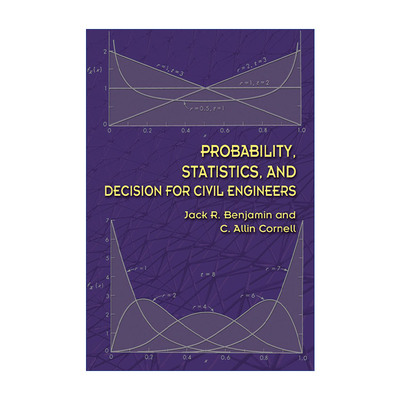 英文原版 Probability  Statistics  and Decision for Civil Engineers 土木工程师的概率 统计与决策 英文版 进口英语书籍
