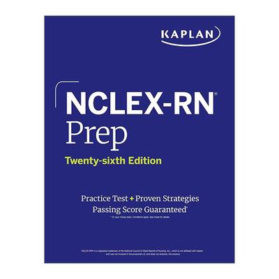 英文原版 NCLEX-RN Prep 卡普兰 美国注册护士考试备考 第26版 含练习及备考策略 英文版 进口英语原版书籍