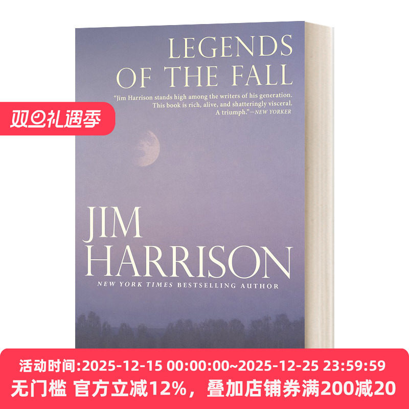 Legends of the Fall 燃情岁月 Jim Harrison 英文原版经典文学读物 进口英语书籍