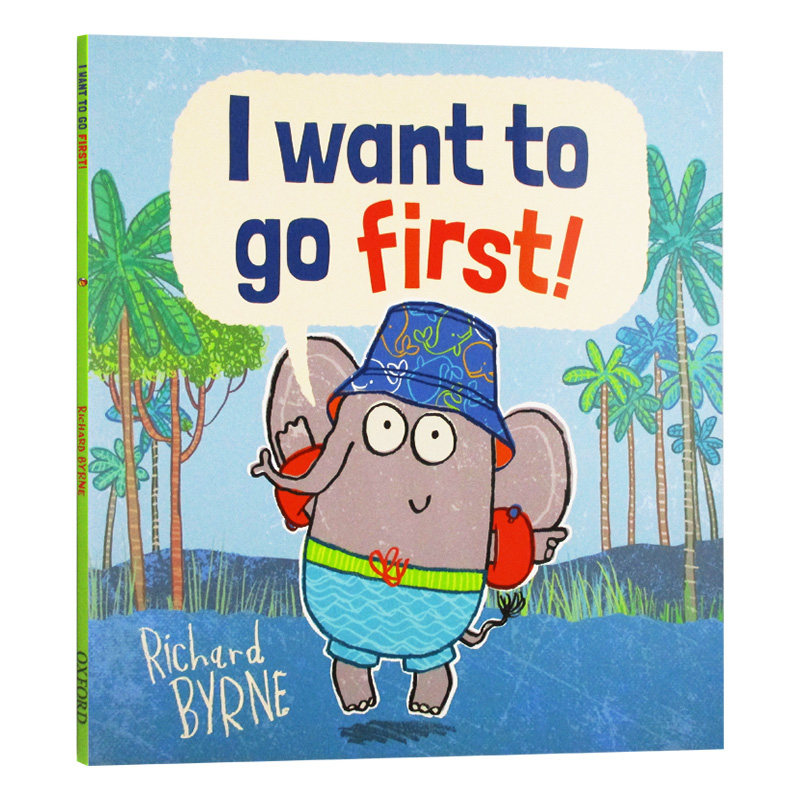 我要走在前面 i want to go first 英文原版儿童英语绘本 进口英语