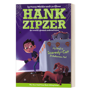 Hank Zipzer 10 汉克历险记10 我的狗狗是个胆小鬼 英文原版青少年幽默搞笑校园成长章节小说 进口英语书籍