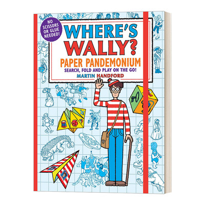 英文原版 Where's Wally? Paper Pandemonium 沃利在哪里 趣味折纸活动书 英文版 进口英语原版书籍