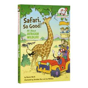 苏斯博士 戴帽子的猫图书馆 非洲野生动物 精装 Safari So Good African Wildlife 英文原版儿童绘本 进口英语书籍