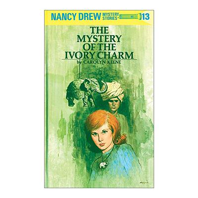 英文原版 Nancy Drew 13 the Mystery of the Ivory Charm 南希德鲁系列13 象牙魔咒之谜 儿童悬疑推理小说 Carolyn Keene 精装