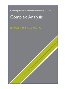 Complex Analysis 复分析 小平邦彦 精装 剑桥高等数学研究系列 英文原版数学专业理论读物 进口英语书籍