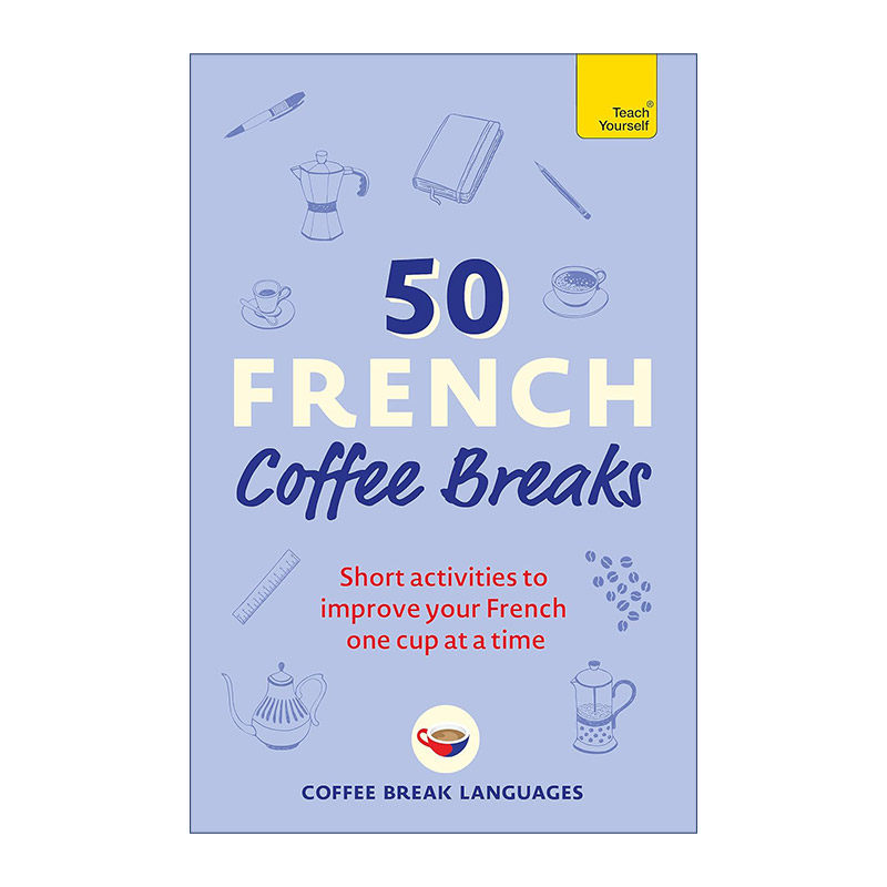 原版 50 French Coffee Breaks 间隙时间学习法语 进口原版书籍
