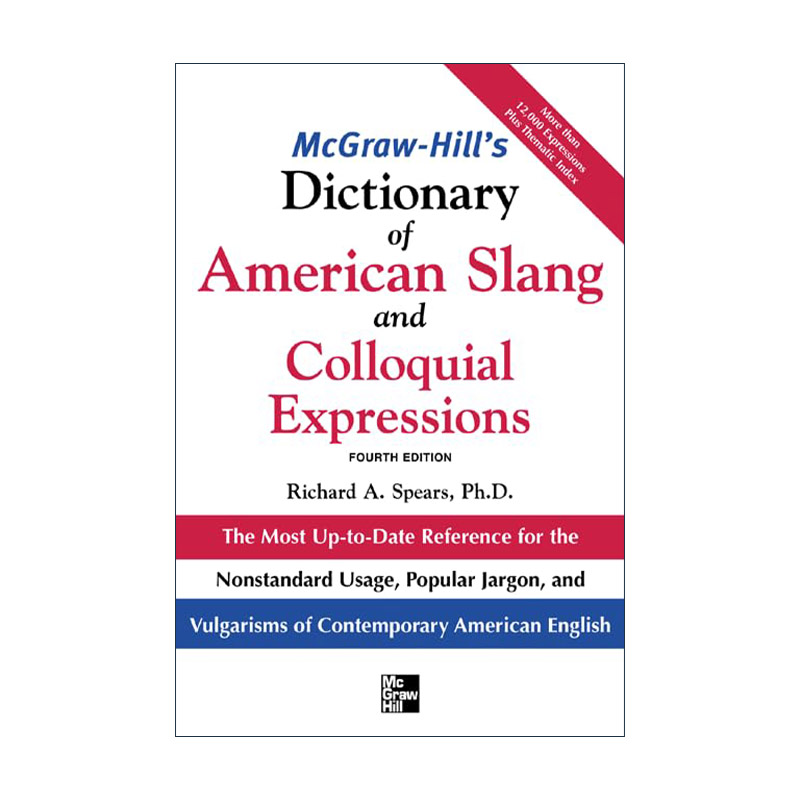 英文原版 McGraw-Hill's Dictionary of American Slang 麦克劳希尔 美国俚语词典 第4版 英文版 进口英语原版书籍