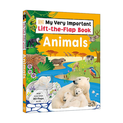 英文原版 My Very Important Lift-the-Flap Book Animals DK互动小百科 动物 纸板翻翻书 儿童科普百科 英文版 进口英语原版书籍