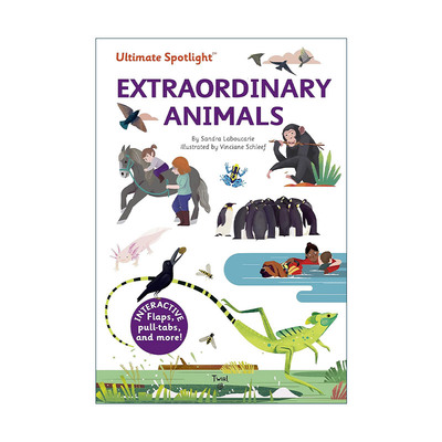 英文原版 Ultimate Spotlight Extraordinary Animals 极致系列 非凡动物 精装绘本 立体翻翻机关书 英文版 进口英语原版书籍