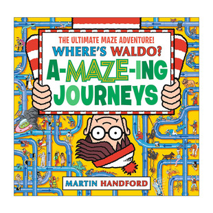 英文原版 Where's Waldo Amazing Journeys 沃尔多在哪里 神奇的旅行 儿童精装趣味游戏活动书 迷宫 英文版 进口英语原版书籍