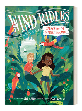 英文原版 Wind Riders #2 Search for the Scarlet Macaws 风之骑士2 寻找猩红色金刚鹦鹉 英文版 进口英语原版书籍