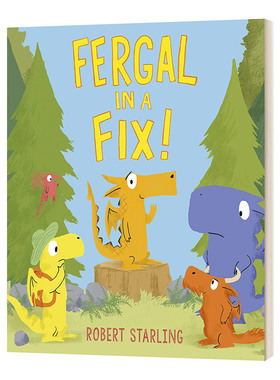 Fergal in a Fix! 爱抢第一的小恐龙费加尔 儿童情绪管理绘本